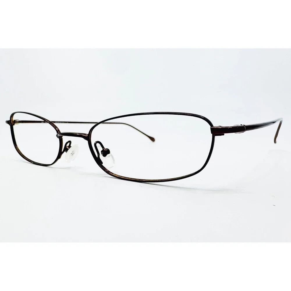 Polo Ralph Lauren Eyeglasses Womens Brown Oval Metal Frame 497 49-19-135